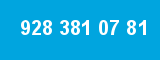 928 381 07 81